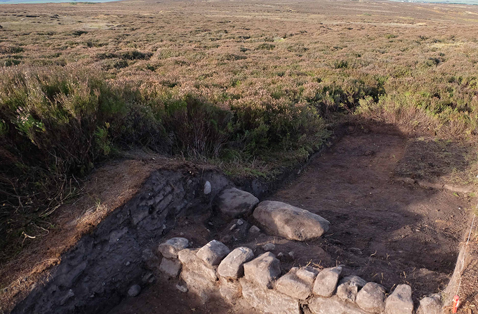 Fylingdales Moor, North Yorkshire: excavation through enclosure bank